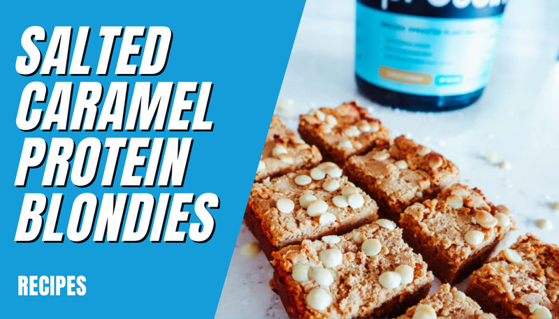 Salted Caramel Protein Blondies