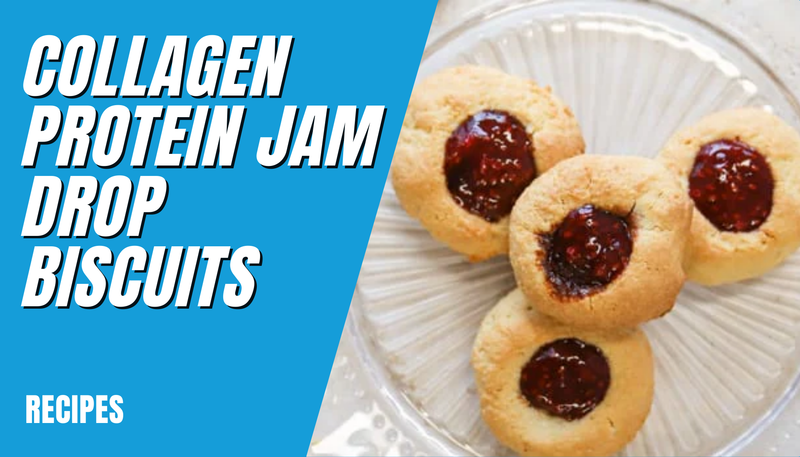 Indulge in Wellness: Collagen Protein Jam Drop Biscuits